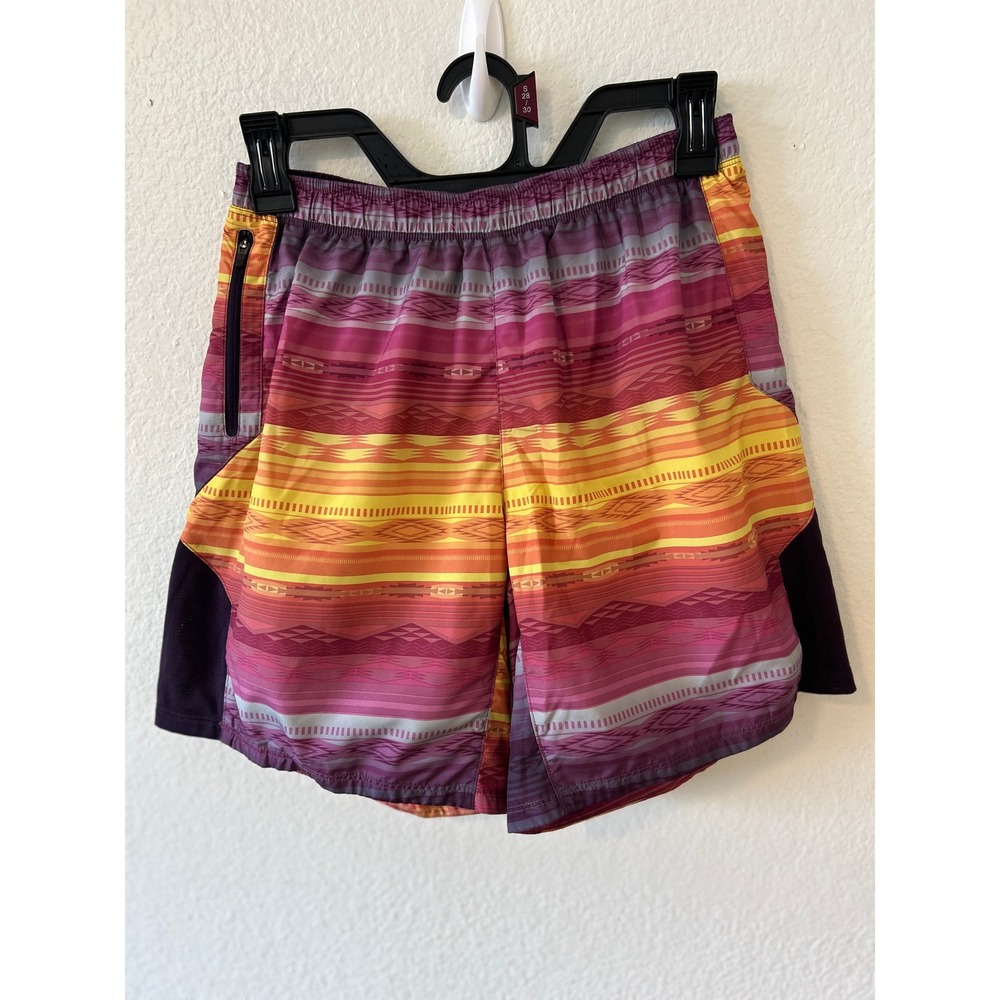 The North Face Mens FlashDry Southwestern Print Athletic Shorts Multicolor Small